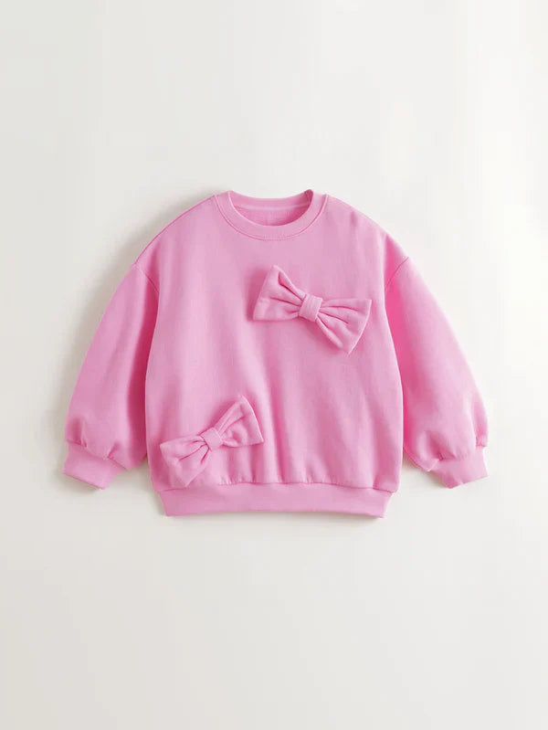 MJ551200 big bow sweat (SZ 5-14)