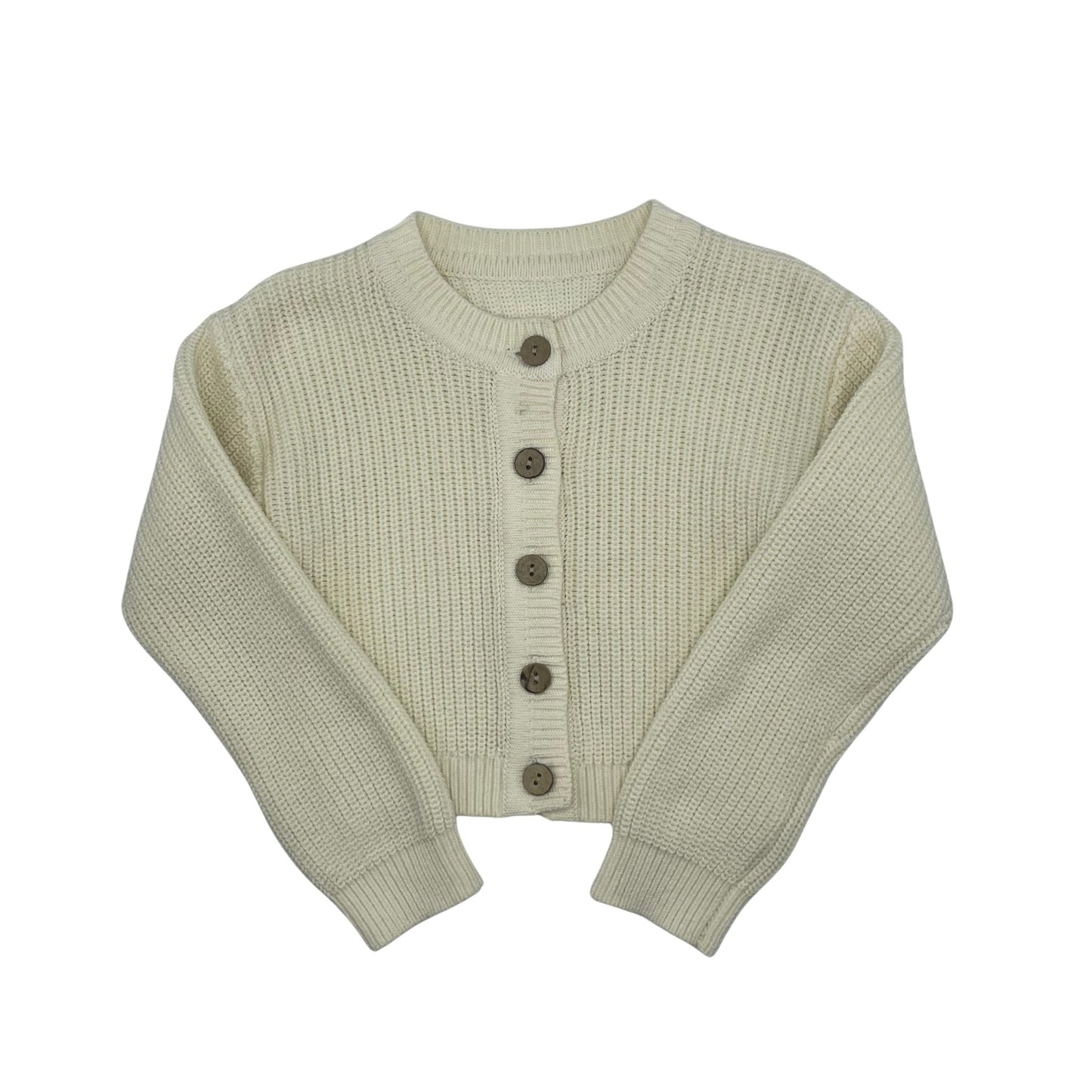 Bzzy Solid Knit Cardigan (18M-22Y) Ivory