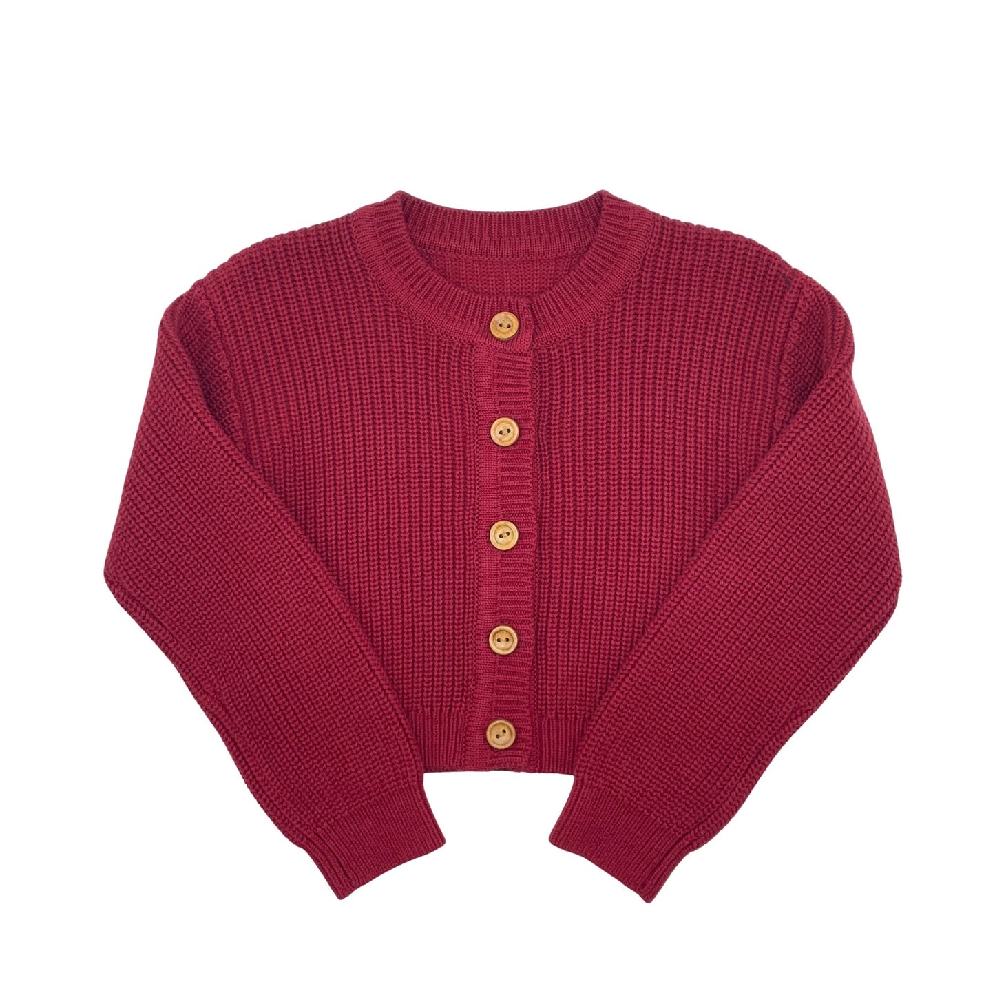 Bzzy Solid Knit Cardigan (18M-22Y) Brick
