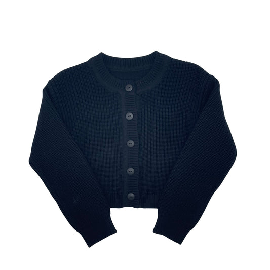 Bzzy Solid Knit Cardigan (18M-22Y) Black