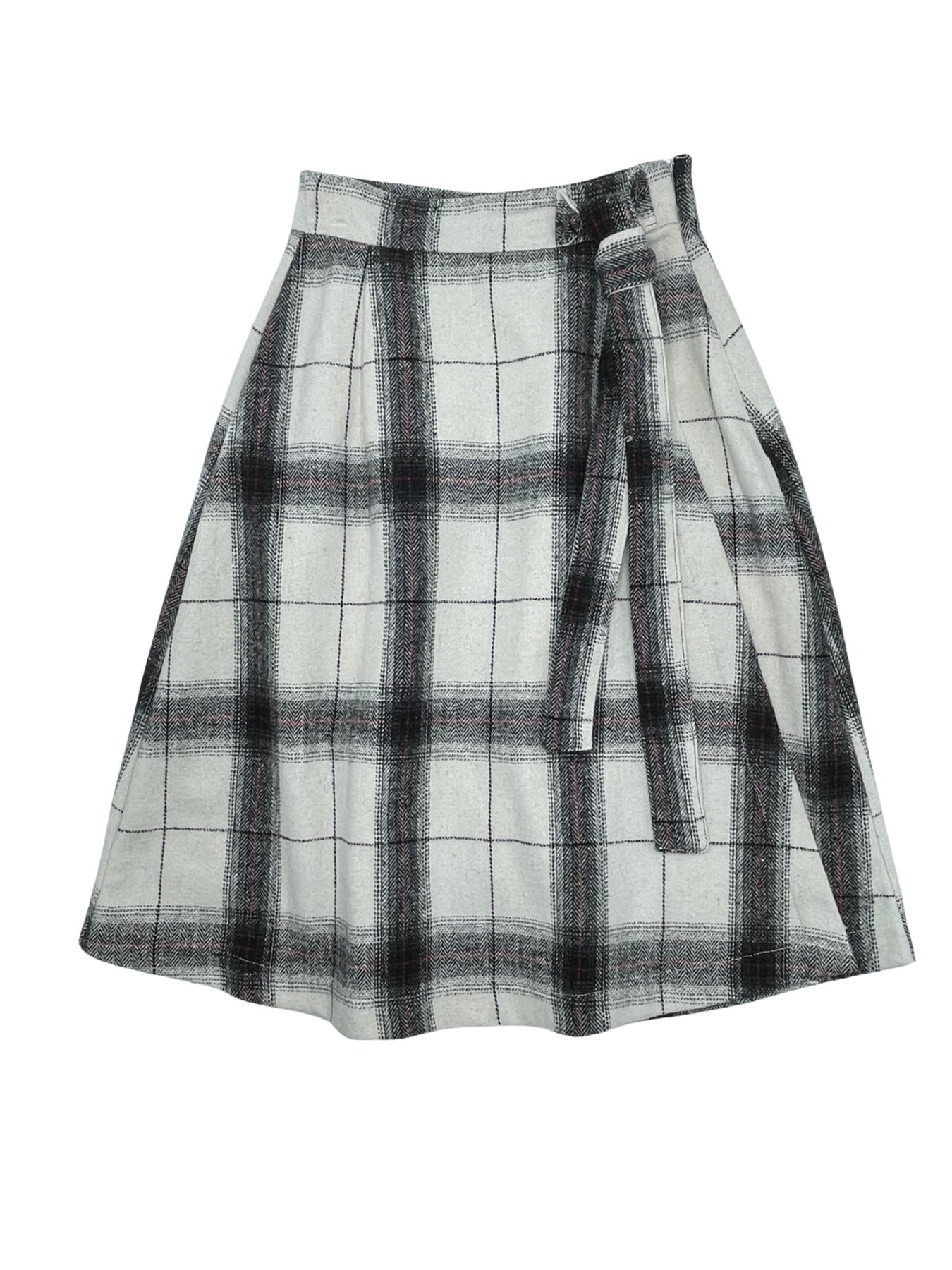Best Frendz Woolen Plaid Wrap Skirt ( Sz 12- 22 )