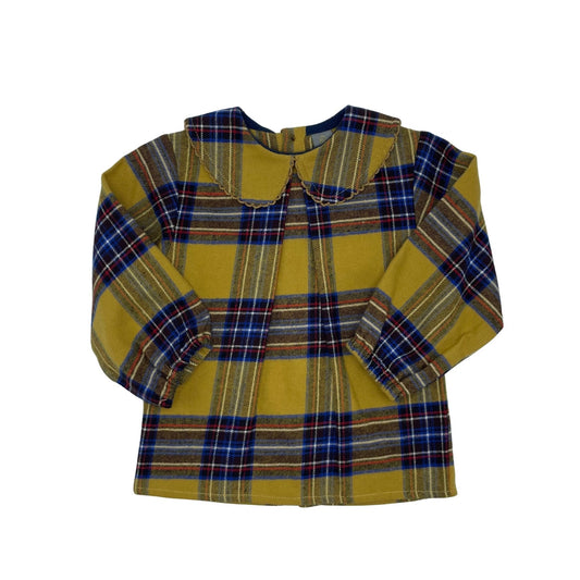 Best Frendz Plaid Yellow Blouse ( SZ 18m - 4 )