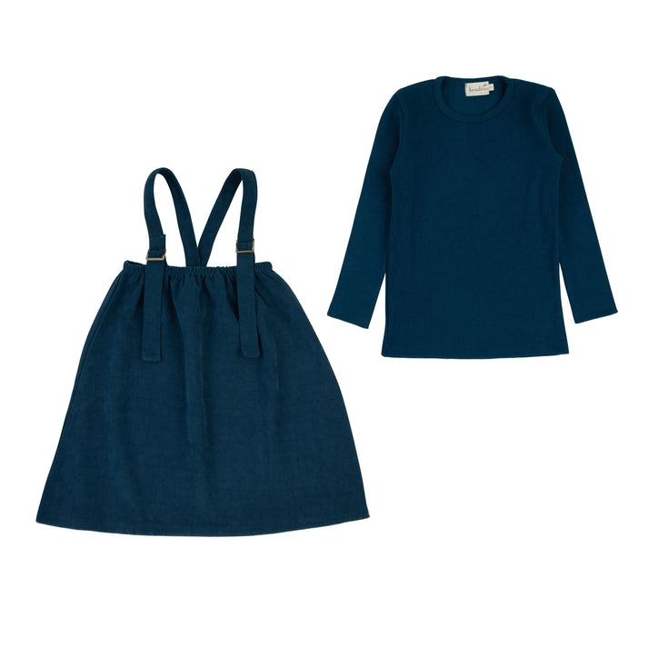 Bondoux Ribbed Corduroy Jumper Teal ( Sz 2 - 8 )