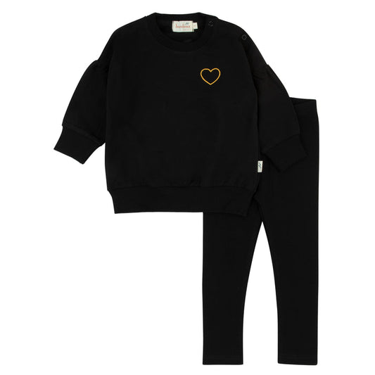 Bondoux Girls Black 2pc set ( Sz 18m - 3)