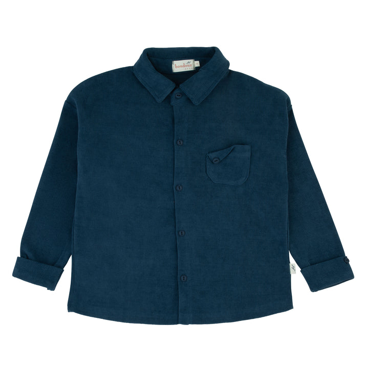 Bondoux Ribbed corduroy shirt teal (SZ 3 - 14 )