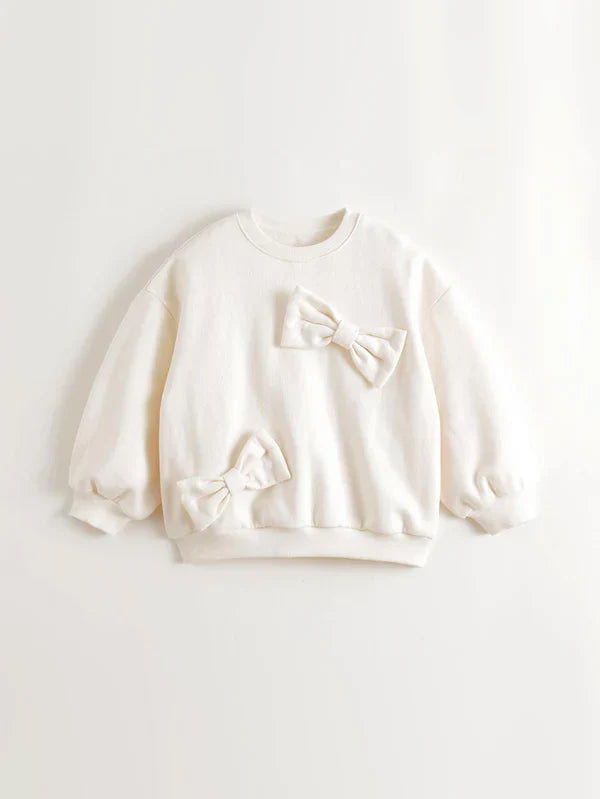 MJ551200 big bow sweat (SZ 5-14)