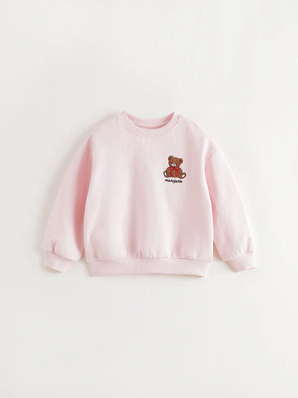MJ551203 bear detail sweat (SZ 5-14)