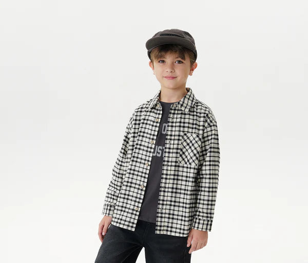 Mj551569 plaid shirt (SZ 4-12)