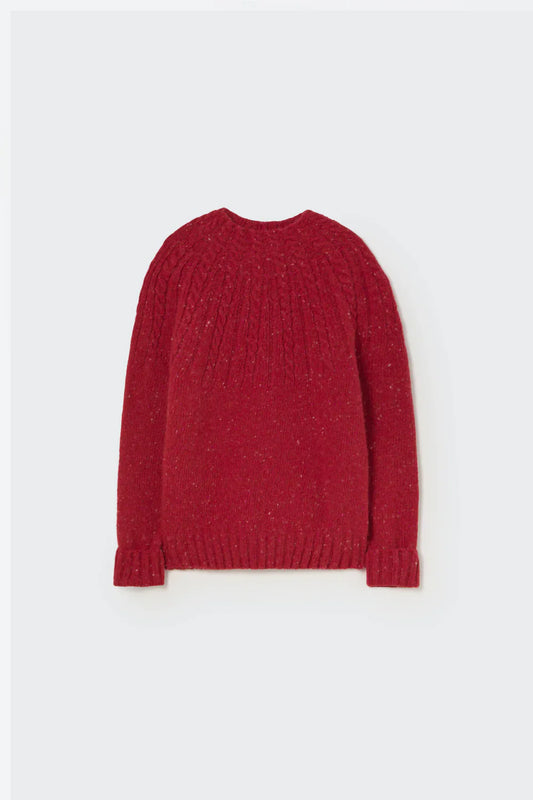 Cozmo red cabled sweater (SZ 2-4)