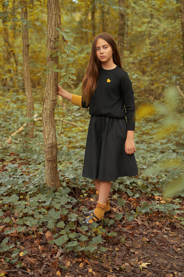 Bondoux Yellow Denim Pre teen set ( 8 - 18 )