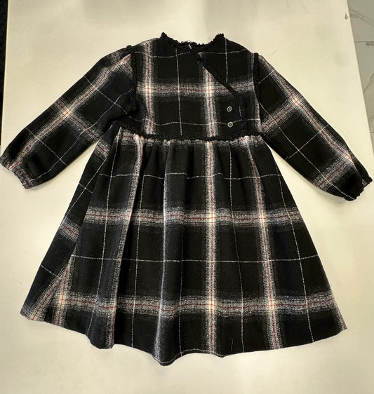 Best Frendz woolen Plaid wrap Dress ( SZ 2- 12)