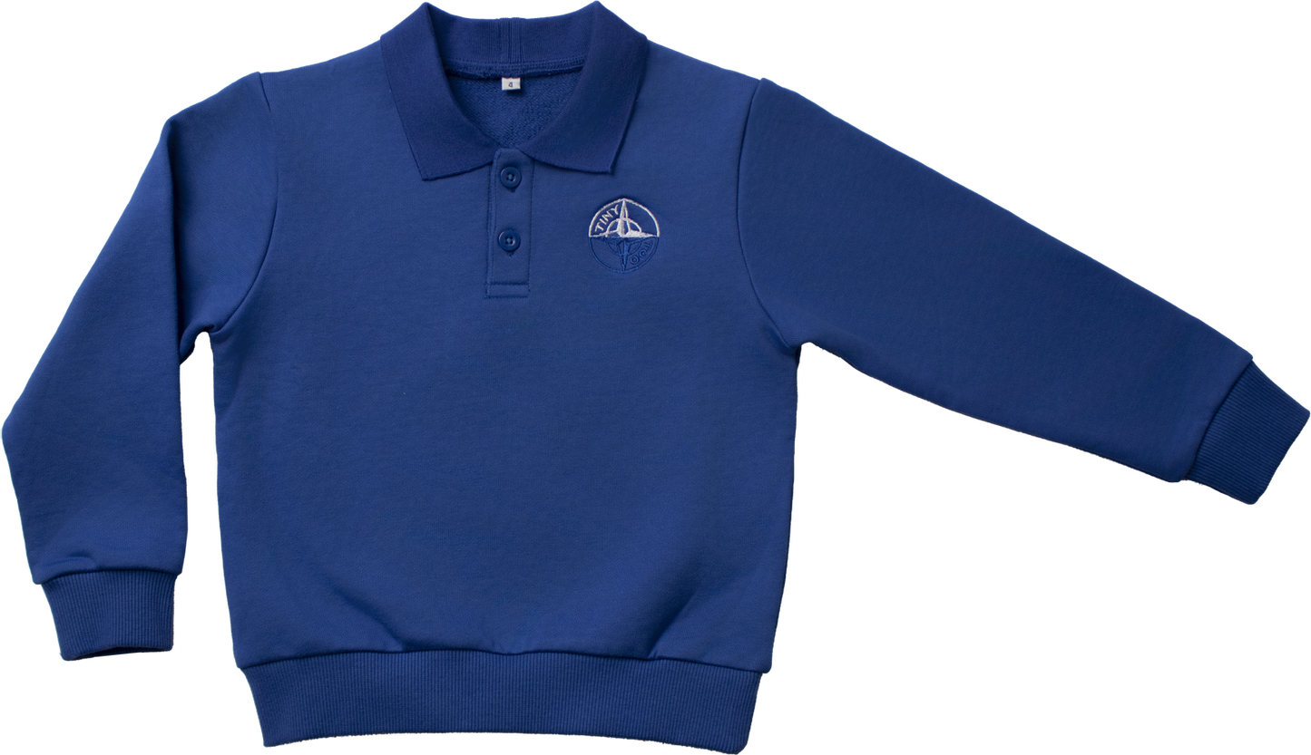 Tiny Too Blue Polo (4y-10y)