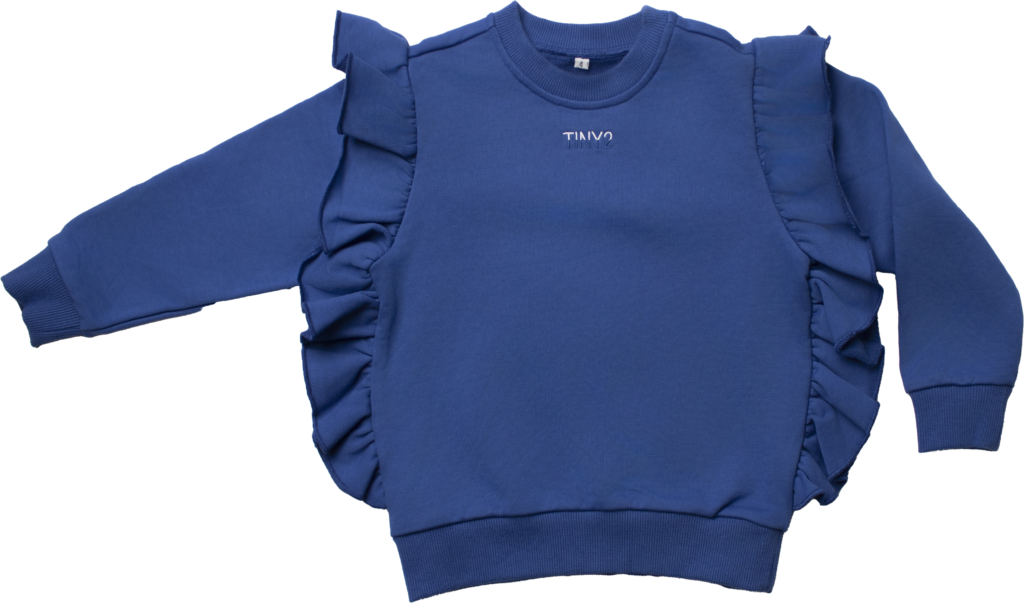 Tiny Too Blue Ruffle Top (12m-14Y)