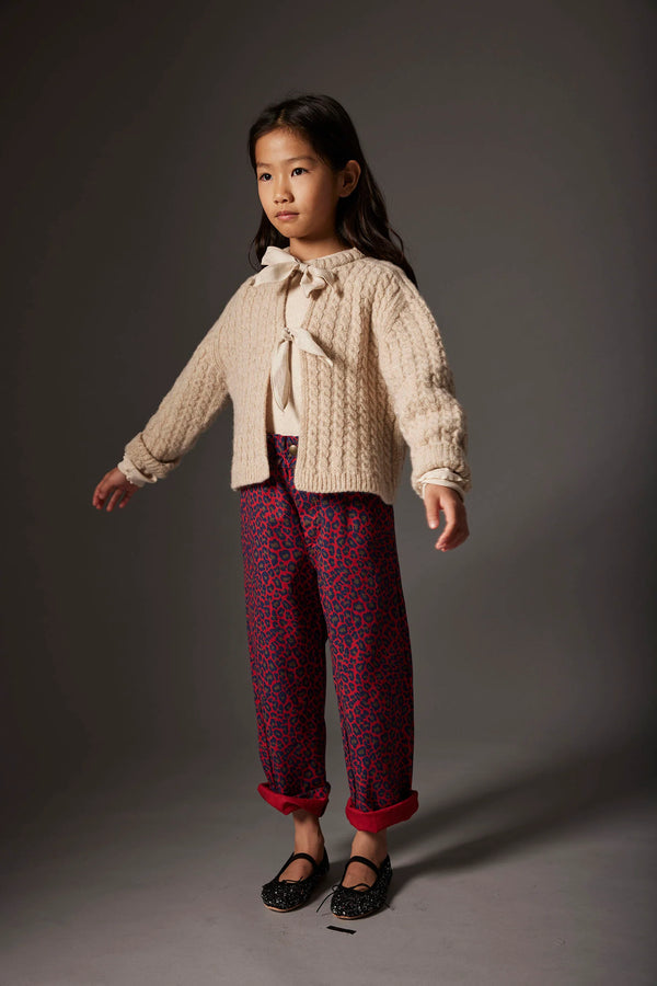 Cozmo stone bow cardigan (SZ 2-12)