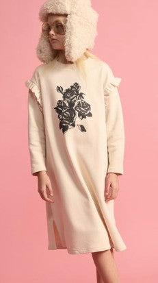 little Creative cream flower dress (SZ 2-12yr)