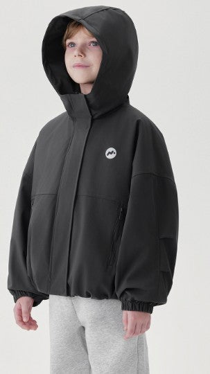 MJ241236 black hooded jacket (SZ 3-12)