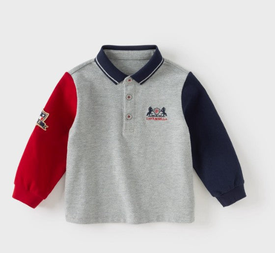 DB3253487 contrast polo (SZ 3-9yr)