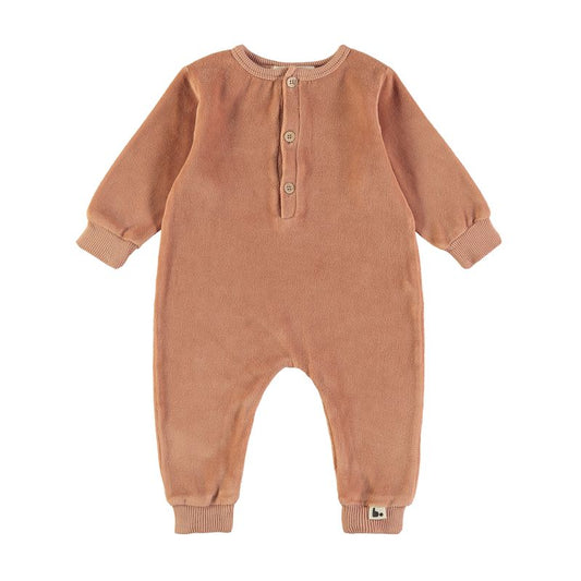 Babyclic velour one-piece (SZ 6-12m)