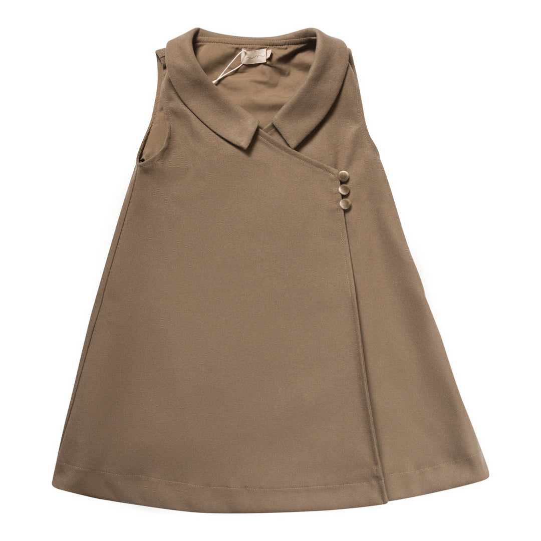Numu Wool Wrap Jumper - Mocha (4Y-16Y)