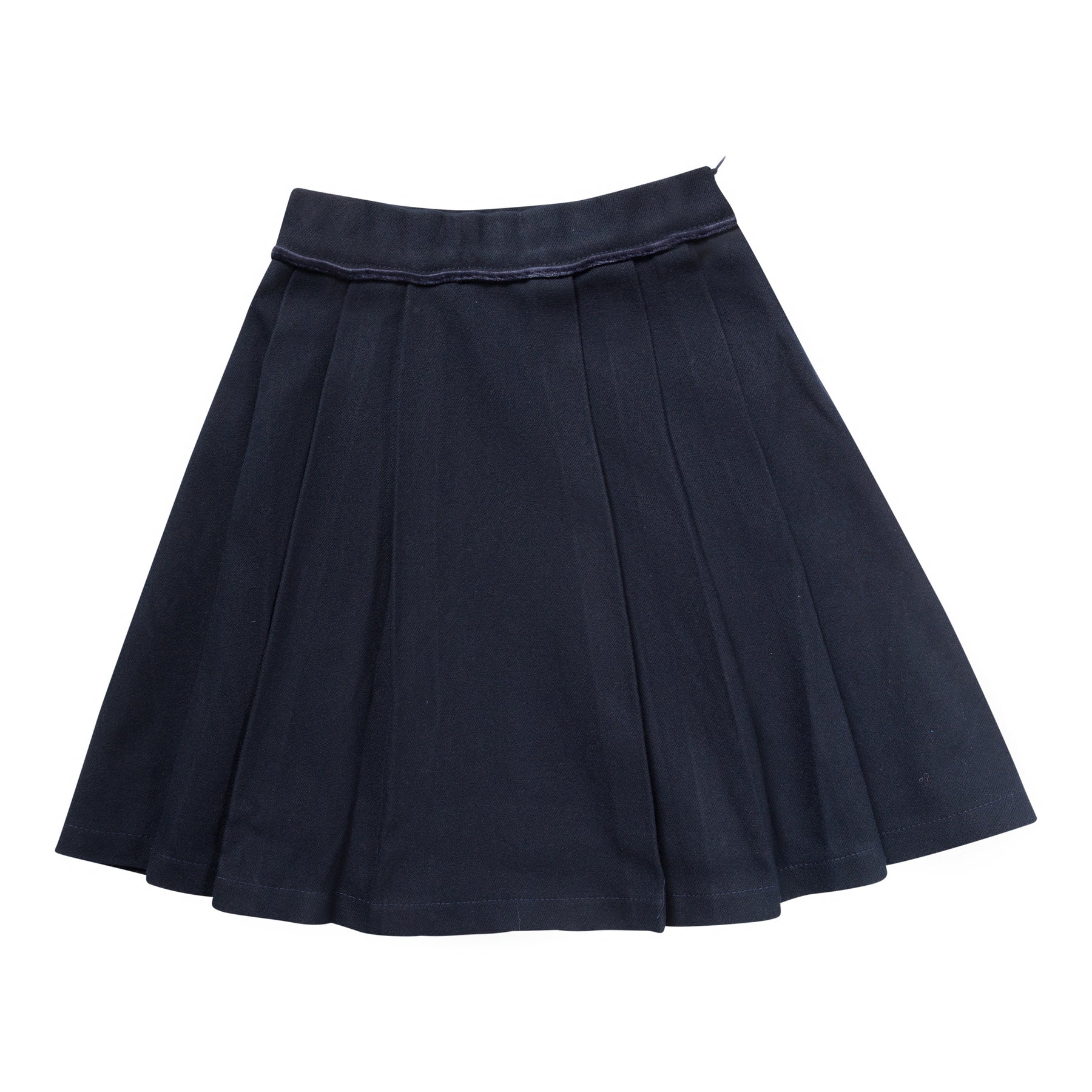 Numu Wool Pleated Skirt - Navy (10Y-16Y)