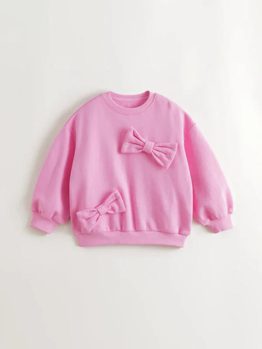 MJ551200 big bow sweat (SZ 5-14)