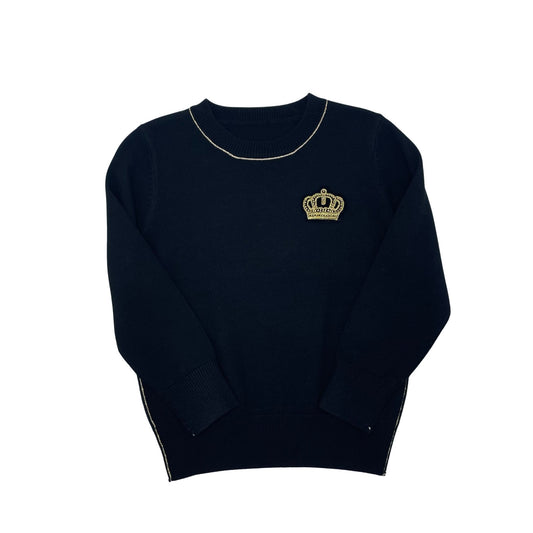 Bzzy Metallic Detail Crew Black (2y-8y)