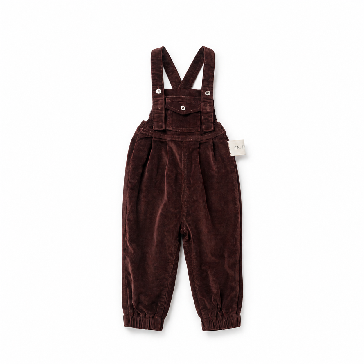 Birnham Front Pocket Overalls - Brick Corduroy (12M-3Y)