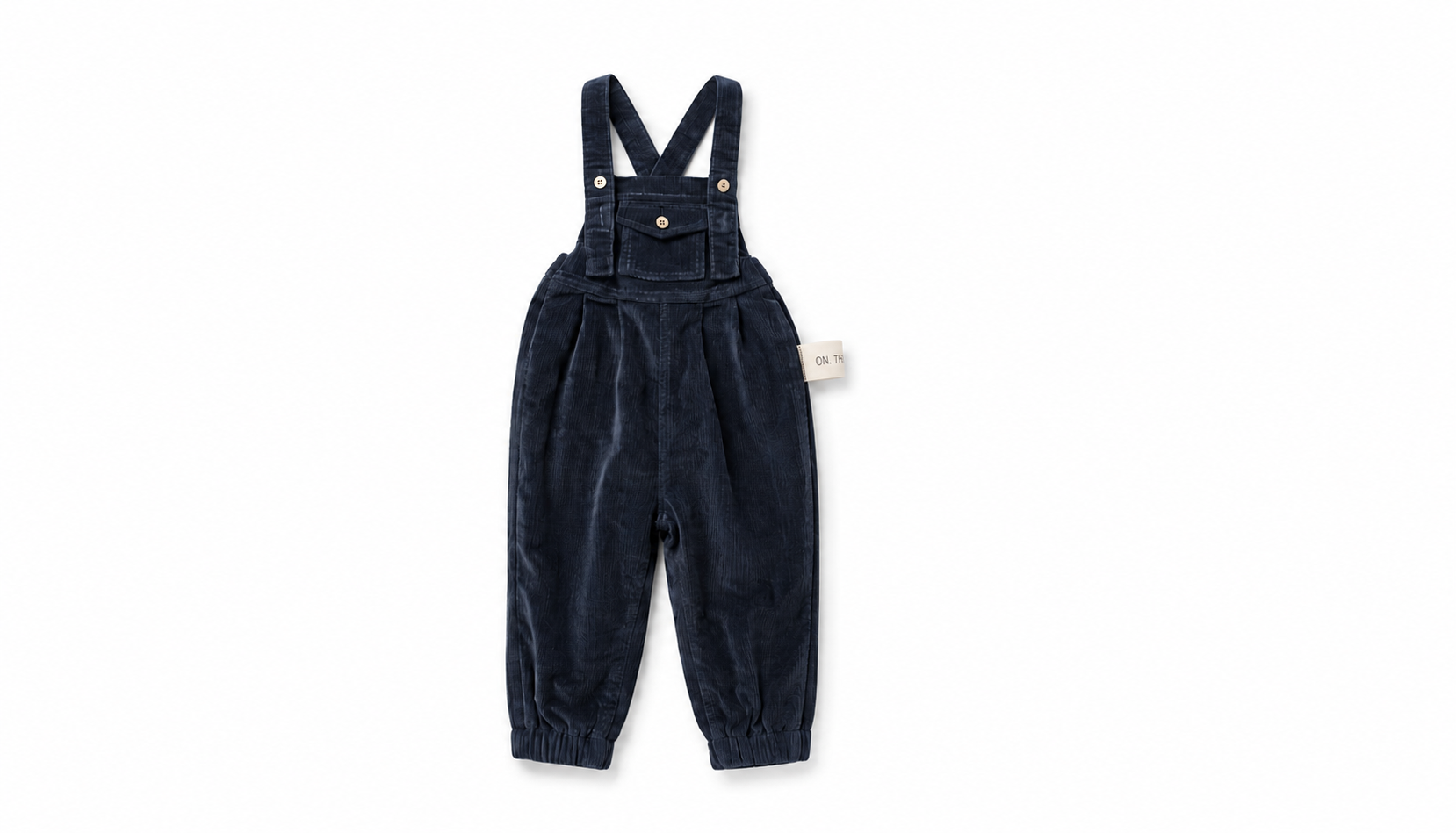 Birnham Front Pocket Overalls - Navy Corduroy (12M-3Y)