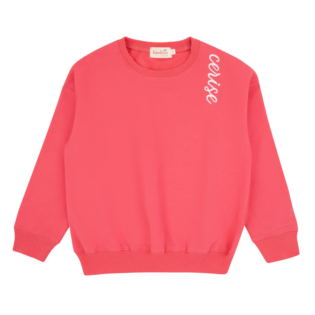Bondoux coral petite cherise girl top ( sz 18m - 16 )