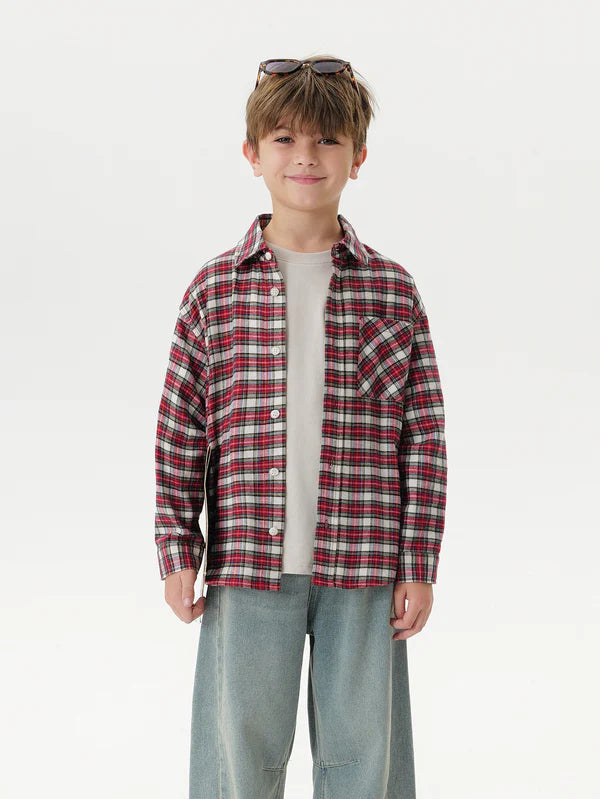 Mj551569 plaid shirt (SZ 4-12)