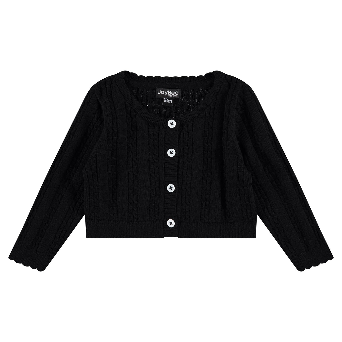 Jay bee Black Cropped Knit sweater ( SZ 9m - 3 )