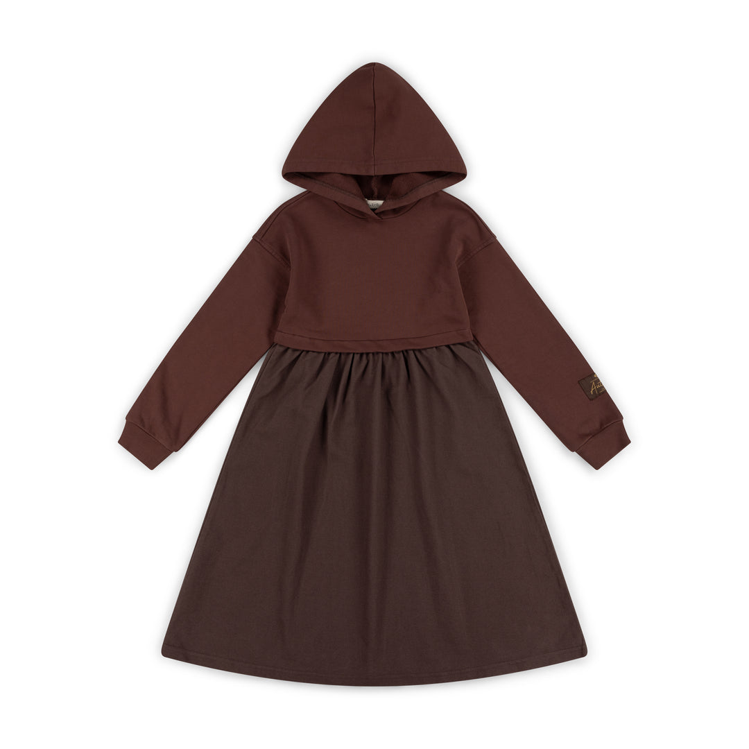 Kai &amp; Kelly Off Duty Hooded Dress - Berry Denim (3Y-8Y)