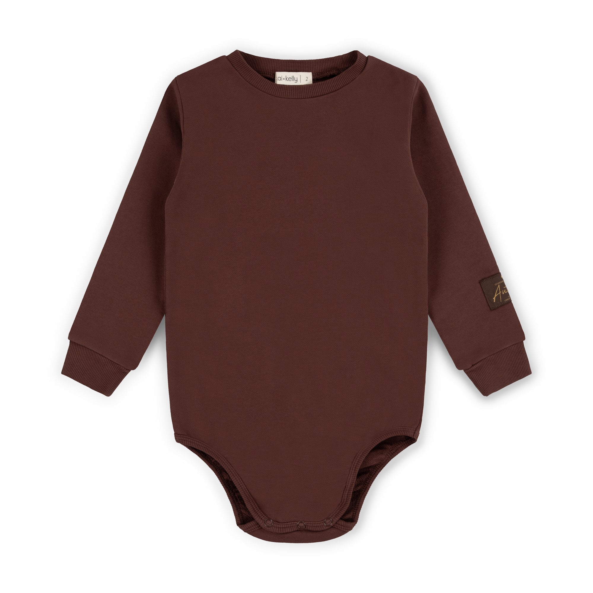 Kai &amp; Kelly Off Duty Sweatshirt Onesie - Berry Denim (12M-2Y)