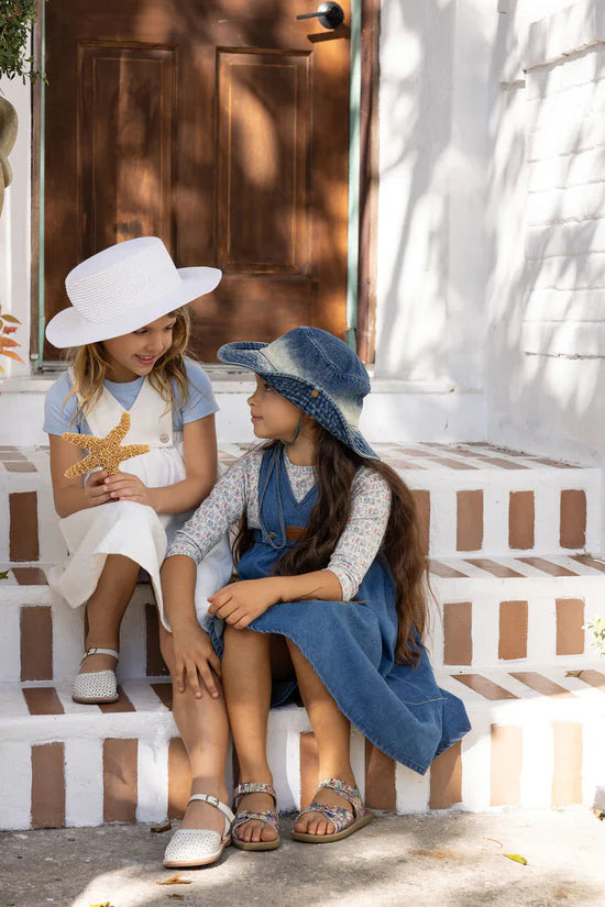 Bondoux white demin jumper (Sz 2 - 10 )