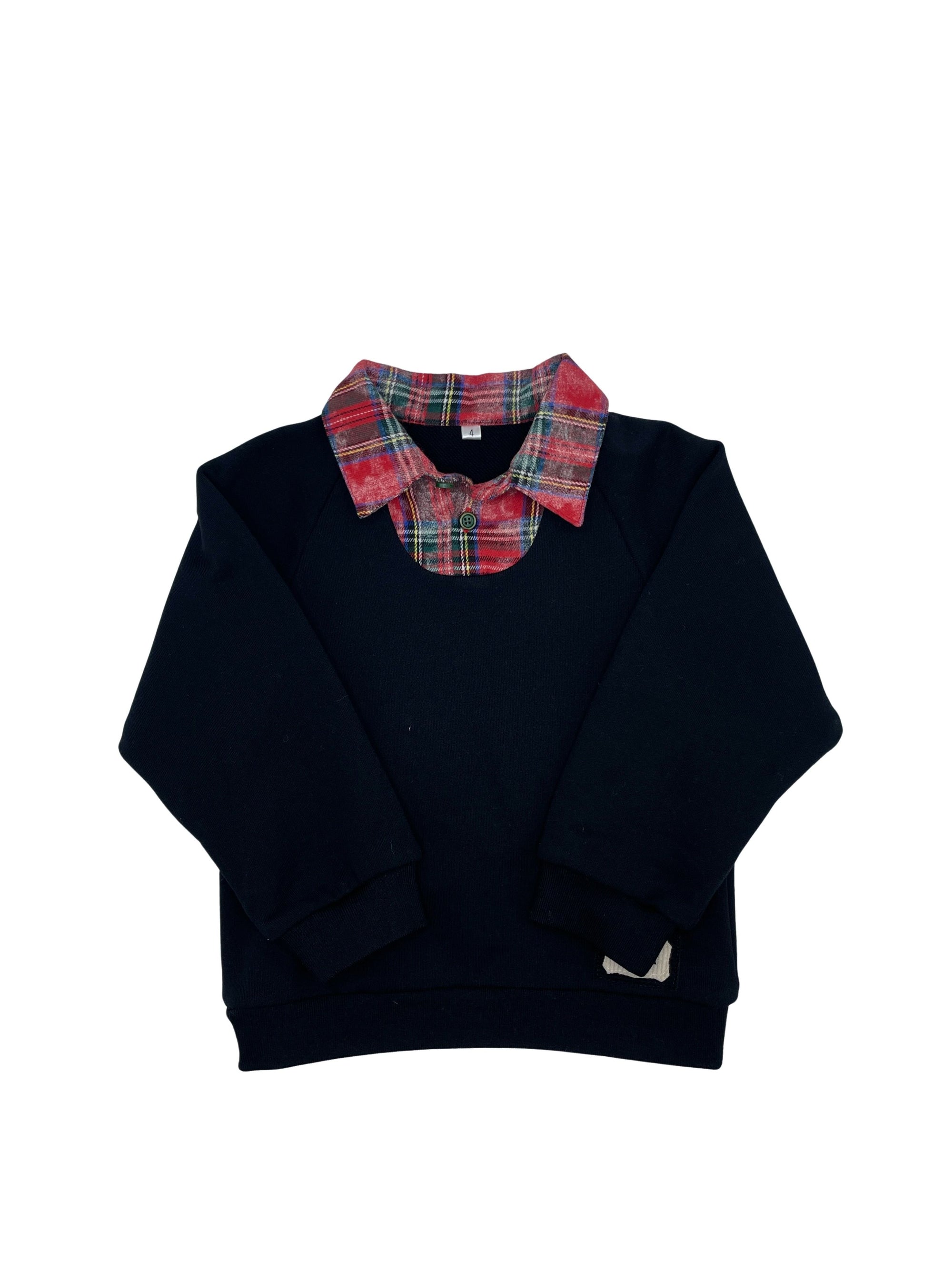 Zaloo Red Washed Scottish Plaid Polo ( 3y - 16 )