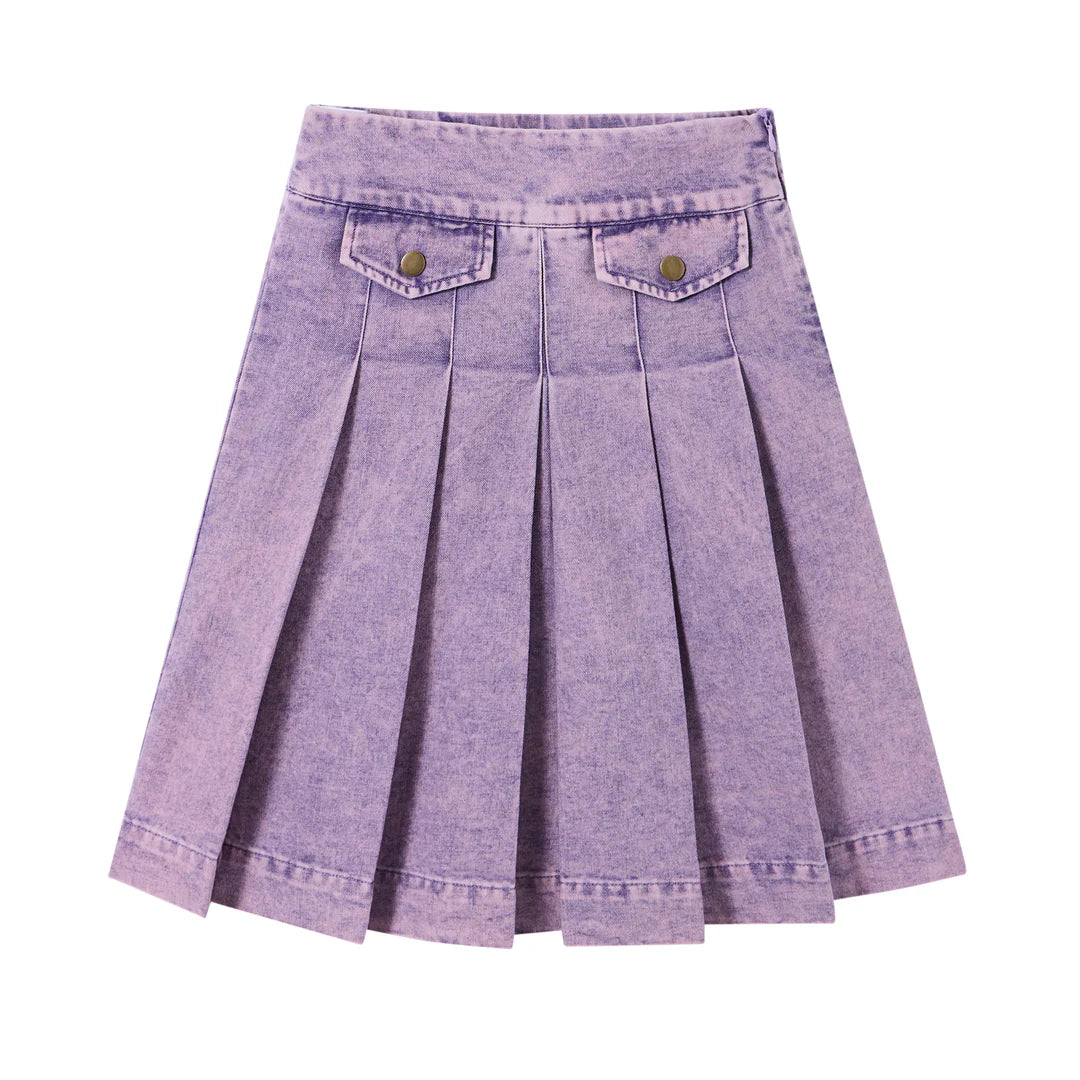 LILIMONA purple ruffle skirt ( sz 8 - 14 )