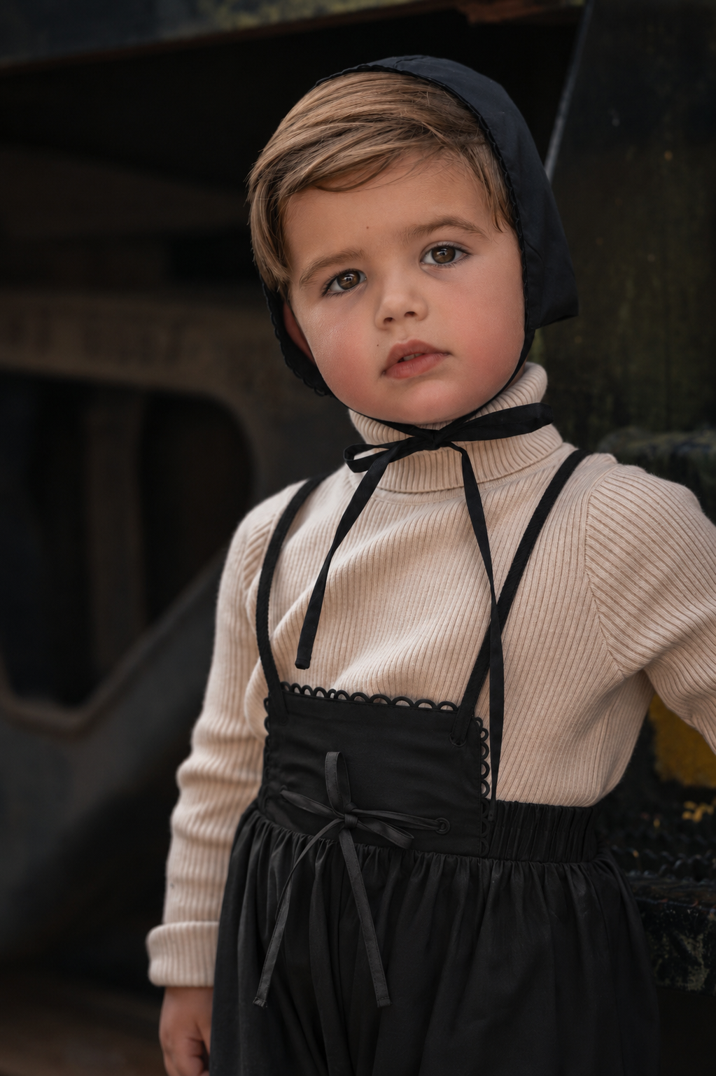 Mini Moda Signature Pleat Overalls (9M-4Y)