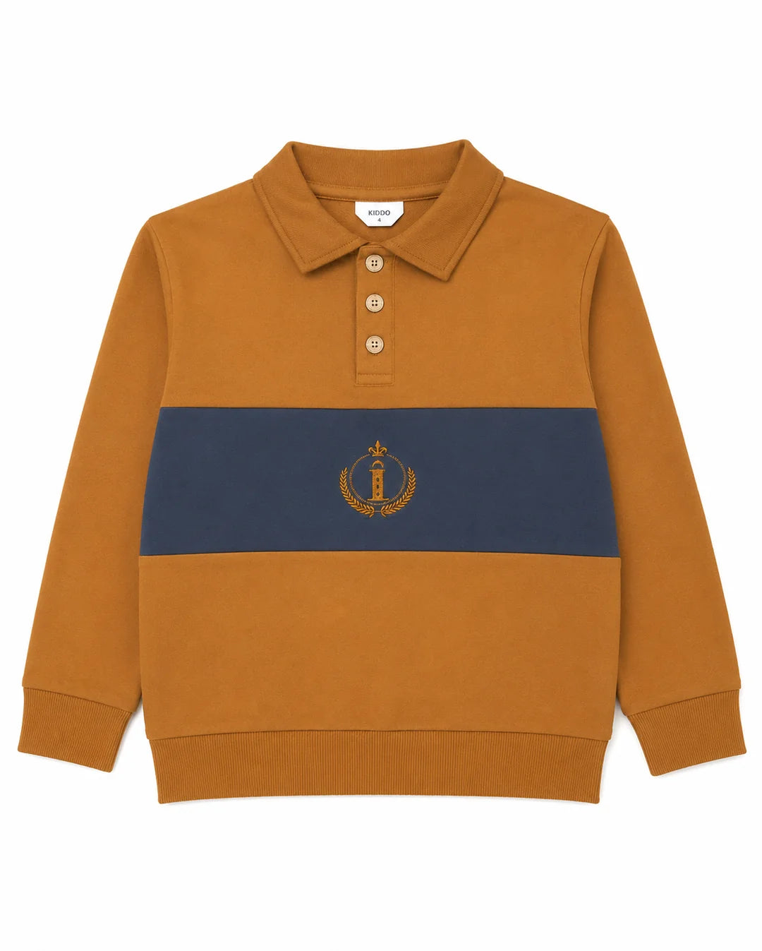 Tiny Too Boys Luggage Emblem Polo - Luggage (5Y-16Y)