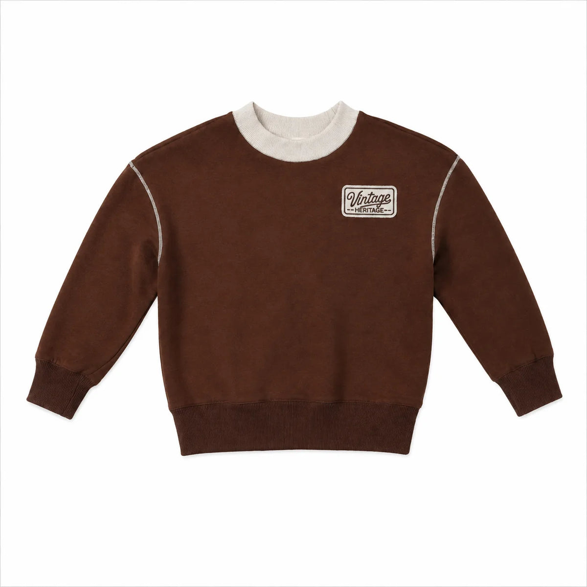 Limonana Heritage Brown Boys Sweatshirt - Brown (4Y-5Y)