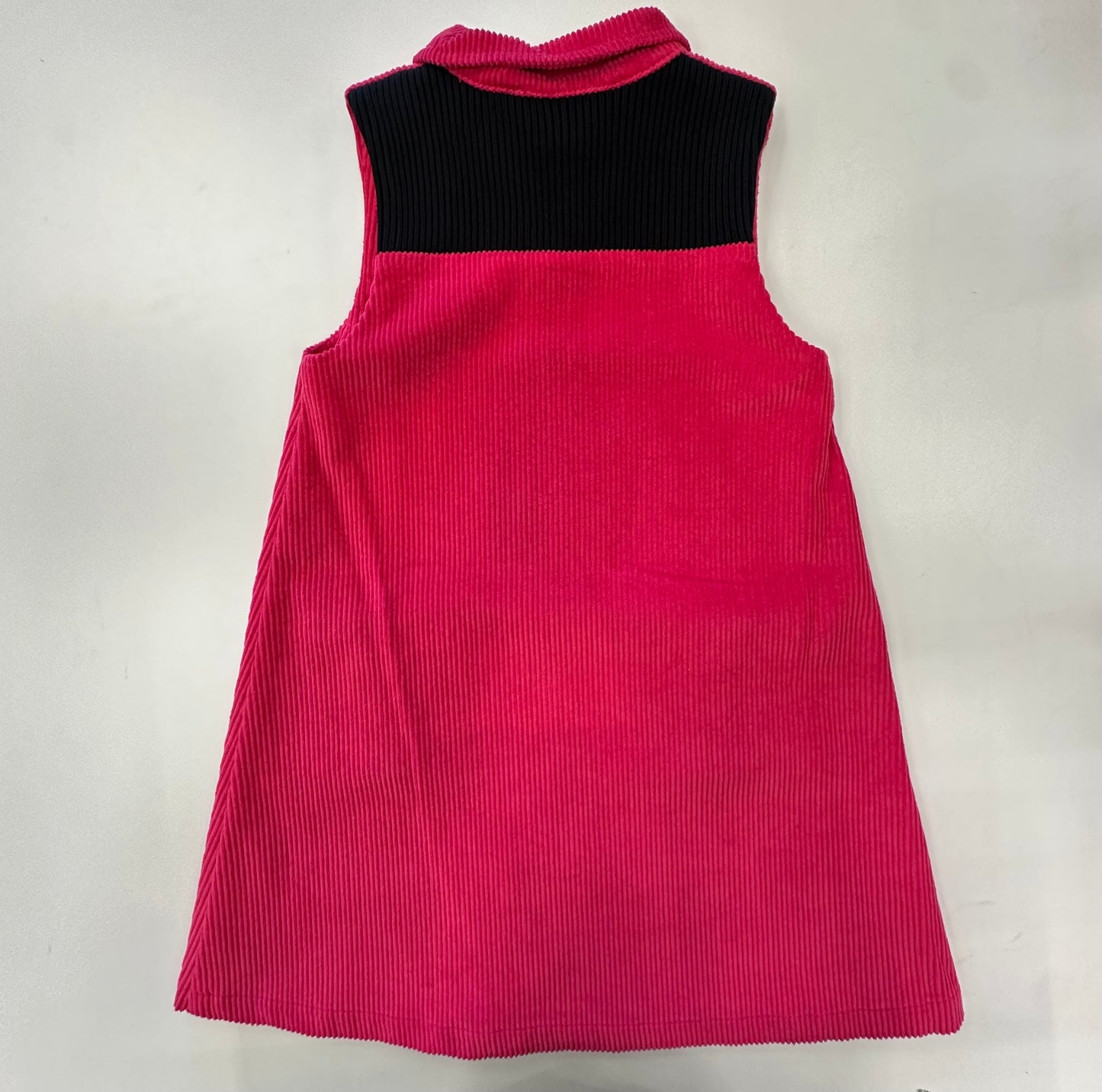 Marli Riches Corduroy Sleeveless Collared Dress - Fuchsia (7Y to 7Y)
