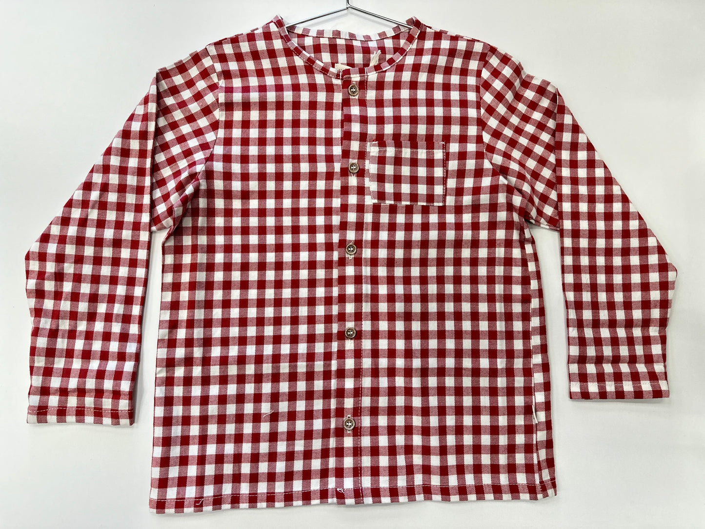 Petit Indi gingham - red shirt ( Sz 18m- 4 )