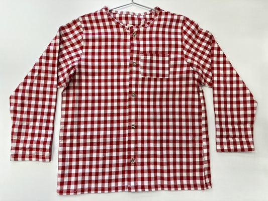 Petit Indi gingham - red shirt ( Sz 18m- 4 )