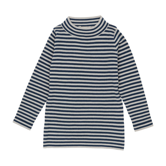 Numu blue striped mock neck (SZ 3-12 )