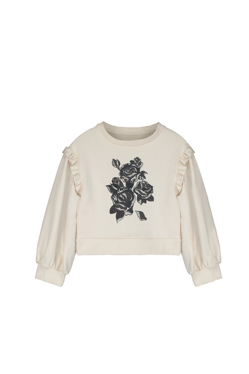 little creative flower sweatshirt (size 8-9 to M)