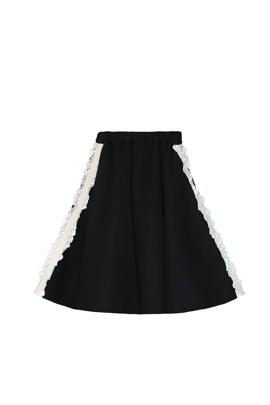 Little Creative Factory Neoprene Lace Skirt - Black (2Y-3Y to M)