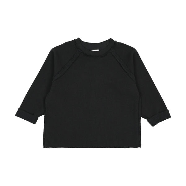 Kin Kin Black Raglan Sleeve Sweatshirt ( Sz 3-14)