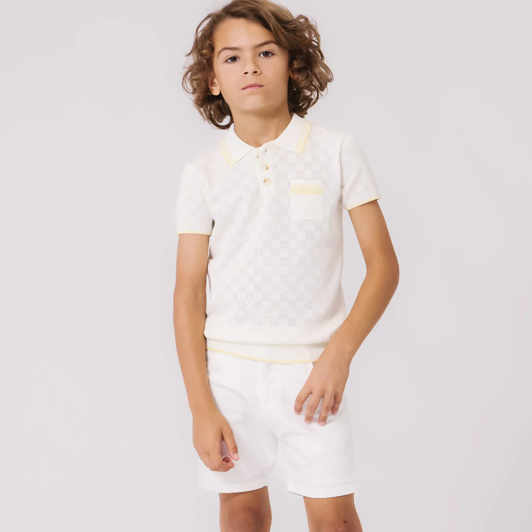 Kipp Butter Indigo Knit Sweater ( SZ 3 - 12 )