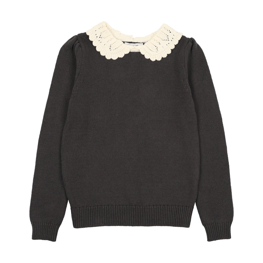 Kin Kin peter collar knit sweater ( 6 - 22 )
