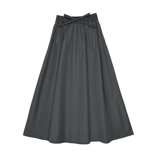 Kin Kin Grey Maxi Taffeta Drawstring Skirt ( Sz 8YR- 22YR)