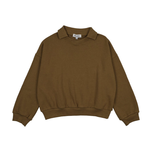 Kin Kin V-neck Collared Sweatshirt ( Sz 3 -6 )